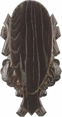 Produktbild von Hirschschild Eiche geschnitzt dunkel 40x20cm