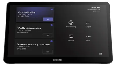 Produktbild von Yealink MTouch Plus-EXT, Yealink, Schwarz, IPS, 29,5 cm (11.6"), 1920 x 1080 Pixel, 967 g