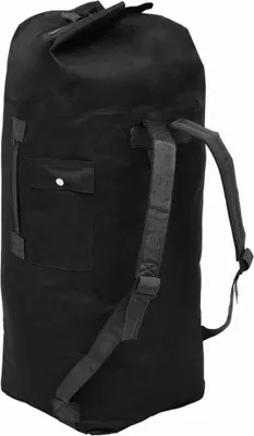 Obrázok produktu pre taška vidaXL Duffel Bag Army Style 85 L Black