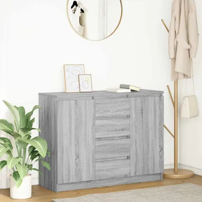 Immagine prodotto di vidaXL Credenza con cassetti Grey Sonoma 100,5x35x76 cm