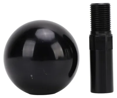 Immagine prodotto di Pomello del cambio da 2,25 pollici in alluminio, anodizzato nero, filettatura M16 x 1,5, pomello per cambio manuale Cummins