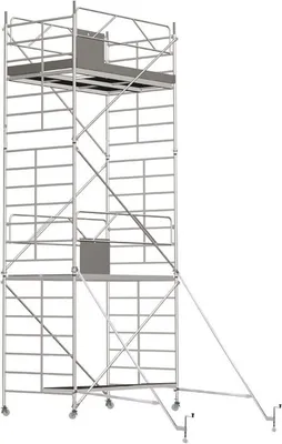 Produktbild von Alu-Fahrgerüst , Breite: 1,50 m, Länge: 2,50 m - Gerüsth.: 7,60 m