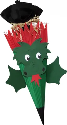 Produktbild von Schultüte Bastelset Drache vorgestanzt von Prell