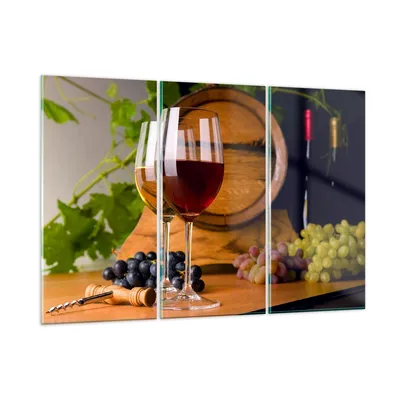 Produktbild von Bilder auf glas - Alkohol Fass trinken Flasche - 165x110cm - Glasbilder - Wandbilder - Kunstdruck - zum Aufhängen bereit - Wanddekoration aus Glas - Glas Bilder - Wandbild auf Glas - GCE165x110-2238