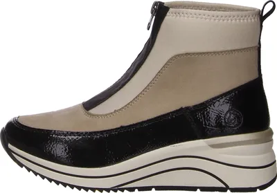 A side view of a women's boot.