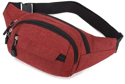 Produktbild von Ibenzoa® Wasserfeste Gürteltasche mit verstellbarem Gurt, 4 geräumige Fächer & Reißverschluss-Innenfach aus leichtem Oxford‑Stoff – Bauchtasche für Alltag, Wandern und Radfahren