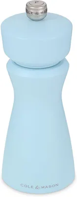 Produktbild von Cole & Mason Kenton, Salz- & Pfeffermühle, Hellblau, Gummibaumholz, Keramik, Pfeffer, Salz, 60 mm