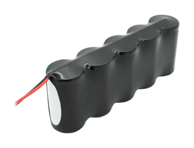 Immagine prodotto di Batteria per luce di emergenza NiCd 6,0 V 4500 mAh F1x5 Mono D con cavo da 200 mm su un lato, adatta per una batteria da 6 V