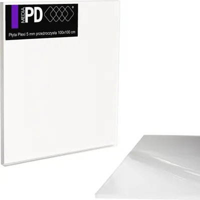 Produktbild von Acrylglas Platte Transparent 100 x 100 cm – 5 mm Stark – PMMA Kunststoffglas Klar – Ersatzglas für Bilderrahmen & Modellbau – UV-Beständig