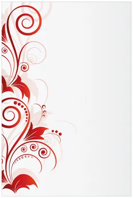 Produktbild von Wallario Wandbild aus Acryl, 90 x 60 cm, freischwebende Optik - Abstrakte rote Blumenschnörkel