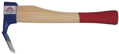 Image de STUBAI Flachdexel 75 mm avec manche 420 mm | forgé, affûté et poli | Outil forestier pour creuser les troncs d'arbres, fabrication de haute qualité