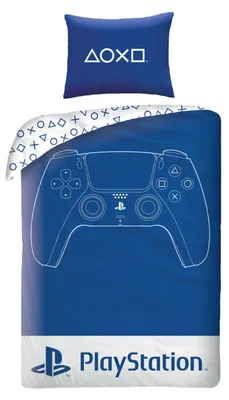 Produktbild von PlayStation Bettbezug – 140 x 200 cm – 70 x 90 cm – 100 % Polyester