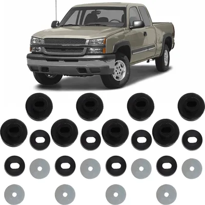 Zdjęcie produktu dla 24-częściowy zestaw tulei montażowych kabiny 7-141 do pickupów Silverado 1500 2500 HD
