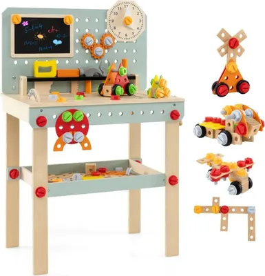 Immagine prodotto di Tavolo da lavoro per bambini TM10141 con piano e set per il fai da te