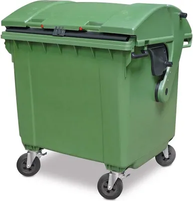 Produktbild von BRB 1100 Liter Großmüllbehälter/Müllcontainer nach EN 840, MGB grün