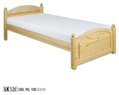 Zdjęcie produktu dla Łóżko młodzieżowe sosnowe łóżko dziecięce z litego drewna drewniane łóżko 100x200 z drewnianą ramą łóżka