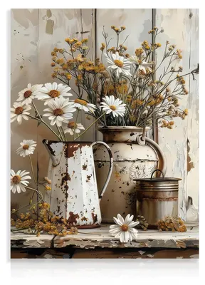 Leinwandbild Gänseblümchen 30x40 cm ungerahmt