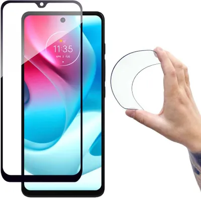 Zdjęcie produktu dla Full Cover Flexi Nano folia szklana szkło hartowane z ramką Moto G60s
