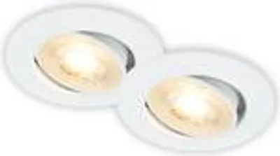 Produktbild von LED Einbaustrahler 2er Set Spot 230V Deckenleuchte Schwenkbar Warmweiß Weiß Ø8cm