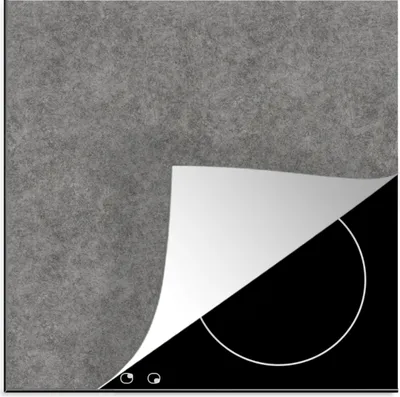 Produktbild von KitchenYeah© Herdabdeckplatte Beton - Textur - Muster , 78x78cm, Küche Deko, Glaskeramikkochfeld Herdabdeckung, Abdeckplatte fùr Kochfeld