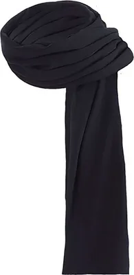 Produktbild von Uni Schal Damen und Herren, Schwarz, One Size