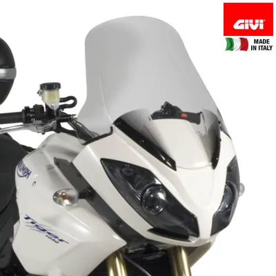 Image de GiVi Pare-brise transparent, hauteur 505 mm, largeur 493 mm pour Triumph Tiger 1050