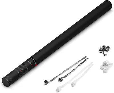 Produktbild von Magic FX Handbetriebene Streamerkanone PRO 80cm - Weiß+Silber