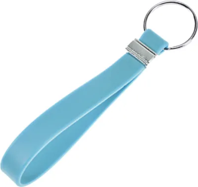 Produktbild von Silikon Schlüssel Band Key Tag Schlüssel Anhänger Fluoreszierend Blau
