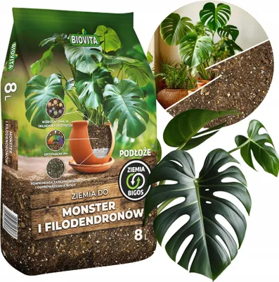 Image de Terreau pour monstera et philodendron Bigos 8L Substrat professionnel