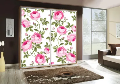 Productafbeelding van Kledingkast GILES: Schuifdeurkledingkast met grafische prints, 205x215 cm