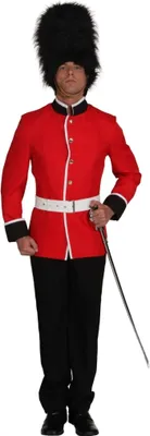 Garde Soldat Kostüm Tommy Uniform-Jacke für Herren Gr. 50-62 Royals UK Fasching Karneval Mottoparty Andere Länder