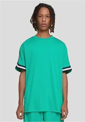 Obrázek produktu pro Pánské tričko Urban Classics Oversized Stripes Mesh Tee ferngreen - L