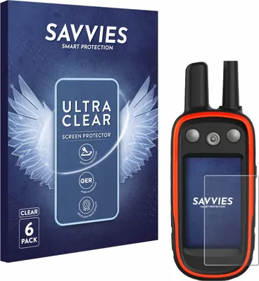 Produktbild von 6x Für Garmin Atemos 100 Schutzfolie Savvies Displayschutz Display Schutz Folie Klar Transparent