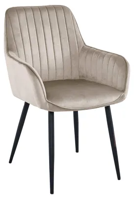 Immagine prodotto di Sedia SOLDEN - velluto beige scuro / gambe nere x 1