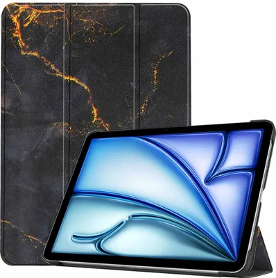 Productafbeelding van imoshion Design Trifold Bookcase voor de Apple iPad Air 13 inch (2026) M4 / (2025) M3 / (2024) M2 - Black Marble