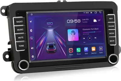 Produktbild von 7'' autorádio Android12 s navigáciou pre Golf 5 6 Passat Touran Škoda Tiguan Jetta Polo Yeti Fabia Superb Rapid Bluetooth WIFI 2+32G GPS carplay