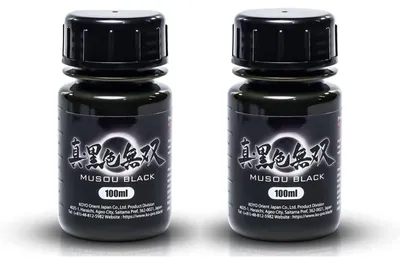 Acrylfarbe, 2x100 ml, extrem schwarz, 99,4 % Lichtabsorption