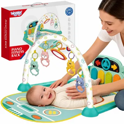 Productafbeelding van Woopie Baby Interactieve Speelmat Met Piano 10 Stuks Geluiden