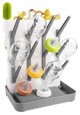 Produktbild von Vertikaler Flaschenhalter für Babyflaschen mit Auffangschale