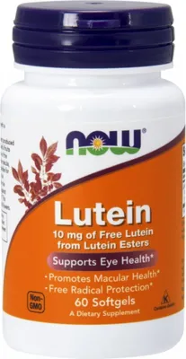 Produktbild von NOW Foods - Lutein, 10mg, 60 Weichkapseln