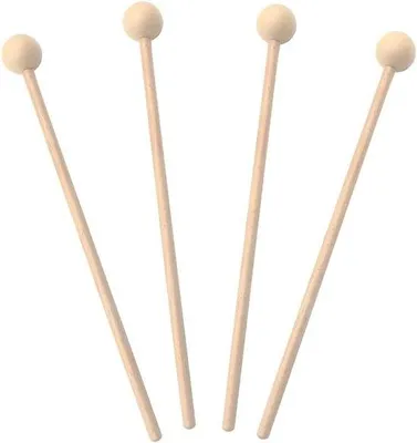 Produktbild von Holz-Xylophon-Schlägel aus Holz, 4-teilig, für Babymusik