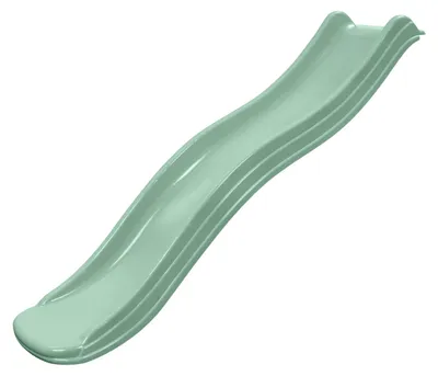 Produktbild von Kinder Gartenrutsche pastellgrün, 175 cm, Podesthöhe 90 cm, mit integriertem Wasseranschluss, bis 70 kg