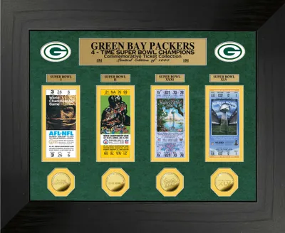 Image de Billet en or "Super Bowl Deluxe" des Green Bay Packers, avec image