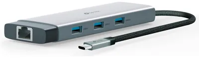 Produktbild von TP-Link UH9120C, USB 3.2 Gen 1 (3.1 Gen 1) Type-C, HDMI, RJ-45, USB 3.2 Gen 1 (3.1 Gen 1) Type-A, USB 3.2 Gen 1 (3.1 Gen 1) Type-C, MicroSD (TransFlash), SD, 5000 Mbit/s, CE, FCC, RoHS, HDMI, BSMI, Android, ChromeOS, iOS