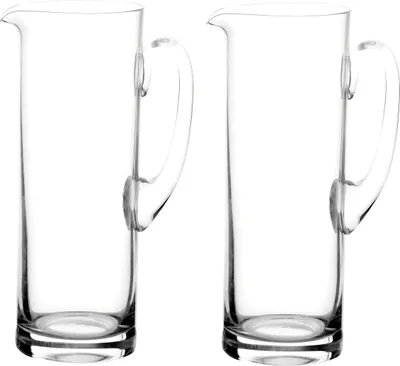 Obrázok produktu pre Karafa, džbán na vodu, sklenený džbán na nalievanie, džbán na džús, 1000 ml - 9,5 x 15 x 25 cm