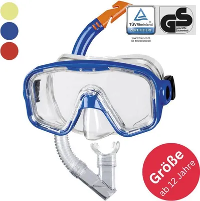 Produktbild von BECO Masken-Schnorchel-Set 12+ blau