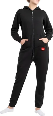 Produktbild von Basisstoff Jumpi Damen Jumpsuit Overall Onesie Einteiler Schwarz Gr. M