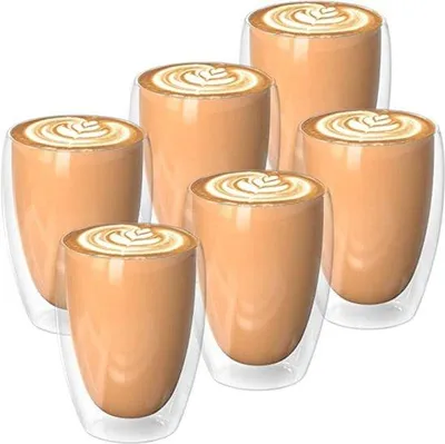 Produktbild von Famanu Latte Macchiato Gläser Doppelwandig - 6 x 350 ml