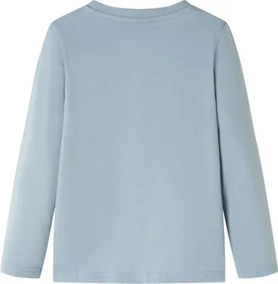 Image de vidaXL T-shirt à manches longues pour enfants bleu clair 104