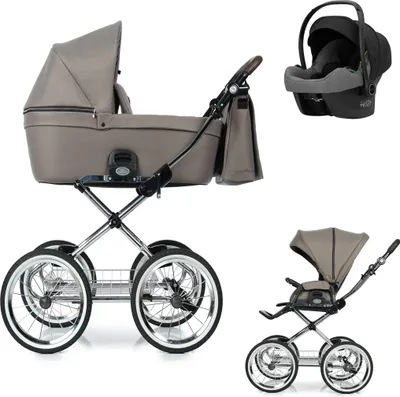 Produktbild von Coss Classic 4 in 1 mit Sportsitz, Autositz und Zubehör in Farbe Brown - erhältlich in 3 weiteren Farben